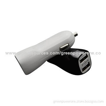 New 12-24V 2.4A USB Mini Car Charger for Samsung, HTC, LG, OEM Orders Welcomed